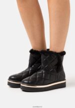 femmes botte d'hiver bottines à plateforme noir 006BT2057 Anna Field