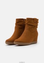 femmes botte d'hiver bottines compensées cognac 006BT2064 Anna Field - Image 3