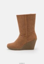 femmes botte d'hiver bottines compensées cognac 006BT2065 Anna Field - Image 2