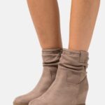 femmes botte d'hiver bottines compensées taupe 006BT2063 Anna Field