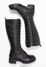 femmes bottes à lacets noires 006BT2222 Anna Field - Image 4