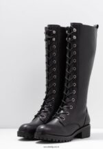 femmes bottes à lacets noires 006BT2222 Anna Field - Image 5