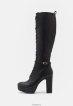 femmes bottes à lacets noires 006BT2223 Anna Field - Image 2