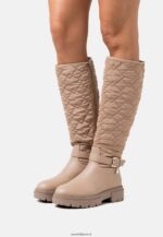 femmes bottes à plateforme beiges 006BT2248 Anna Field
