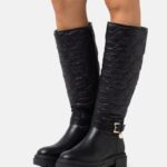 femmes bottes à plateforme noir 006BT2249 Anna Field