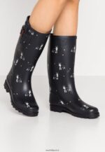 femmes bottes en caoutchouc bleu foncé 006BT2265 Anna Field