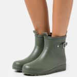 femmes bottes en caoutchouc vert foncé 006BT2272 Anna Field