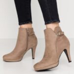 femmes bottines à talons hauts taupe 006BT1987 Anna Field