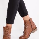 femmes bottines en cuir bottines cognac 006BT1999 Anna Field