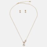 femmes boucles d'oreilles serties dorées 006BT2655 Anna Field