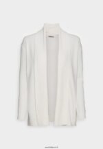 femmes cardigan côtelé col rabattu écru 006BT827 Anna Field