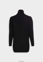 femmes cardigan côtelé col rabattu noir 006BT822 Anna Field - Image 2