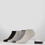 femmes Chaussettes 8pp à pois gris 006BT1144 Anna Field