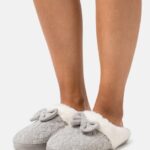femmes chaussons gris clair 006BT2275 Anna Field