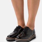 femmes chaussures à lacets noires 006BT1848 Anna Field