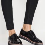 femmes chaussures à lacets noires 006BT1850 Anna Field