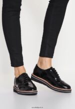 femmes chaussures à lacets noires 006BT1850 Anna Field