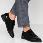 femmes chaussures à lacets noires 006BT1851 Anna Field