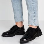 femmes chaussures à lacets noires 006BT1857 Anna Field