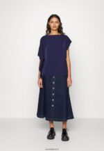 femmes chemisier bleu foncé 006BT699 Anna Field - Image 2