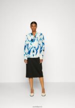 femmes chemisier boutonné blanc, bleu 006BT679 Anna Field - Image 2