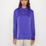 femmes chemisier boutonné bleu foncé 006BT674 Anna Field