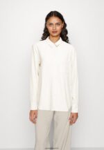 femmes chemisier boutonné en mélange de lin chemisier boutonné beige 006BT680 Anna Field
