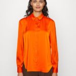 femmes chemisier boutonné orange 006BT669 Anna Field