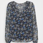 femmes chemisier noir/multicolore 006BT698 Anna Field