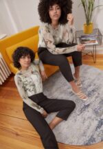 femmes chino noir 006BT597 Anna Field