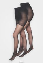 femmes collants modelants lot de 2 collants noir 006BT1106 Anna Field - Image 2