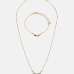 femmes collier serti doré 006BT2654 Anna Field
