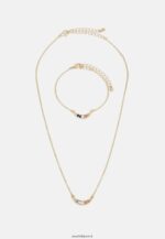 femmes collier serti doré 006BT2654 Anna Field