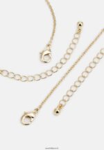 femmes collier serti doré 006BT2657 Anna Field - Image 2