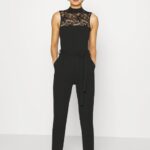 femmes combinaison noire 006BT872 Anna Field
