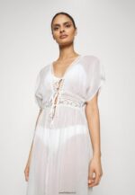 femmes couverture brodée 802 noir accessoire de plage 001 blanc 006BT741 Anna Field - Image 4
