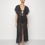 femmes couverture brodée 802 noir accessoire de plage 802 noir 006BT739 Anna Field