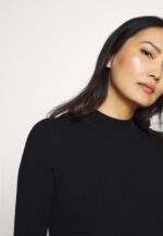 femmes crew ausschnitt bodycon ripp mini srickkleid robe droite noir 006BT204 Anna Field - Image 3