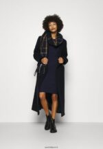 femmes crew ausschnitt ripp top bodycon mini srickkleid robe droite bleu foncé 006BT205 Anna Field - Image 2