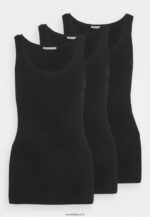 femmes débardeur basique 3er pack top noir/noir/noir 006BT468 Anna Field