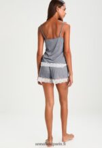 femmes ensemble pyjama blanc cassé/bleu foncé 006BT1060 Anna Field - Image 3