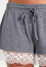 femmes ensemble pyjama blanc cassé/bleu foncé 006BT1060 Anna Field - Image 7