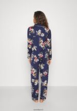 femmes ensemble pyjama bleu foncé 006BT1070 Anna Field - Image 3