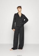 femmes ensemble pyjama noir/écru 006BT1062 Anna Field - Image 2
