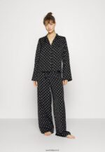 femmes ensemble pyjama noir/écru 006BT1062 Anna Field