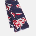 femmes foulard bleu/rouge 006BT2825 Anna Field