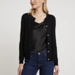femmes gilet noir 006BT820 Anna Field