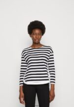 femmes haut à manches longues blanc/noir 006BT585 Anna Field