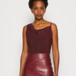 femmes haut rouge foncé 006BT417 Anna Field