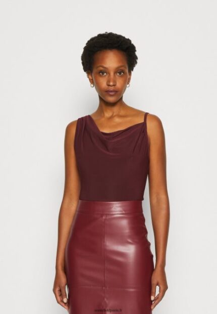 femmes haut rouge foncé 006BT417 Anna Field